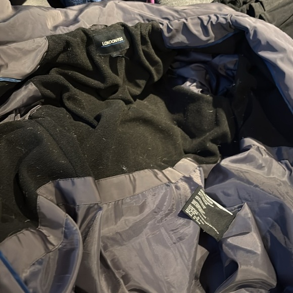 London Fog Grey High neck winter puffer jacket Sz M - Picture 7 of 12